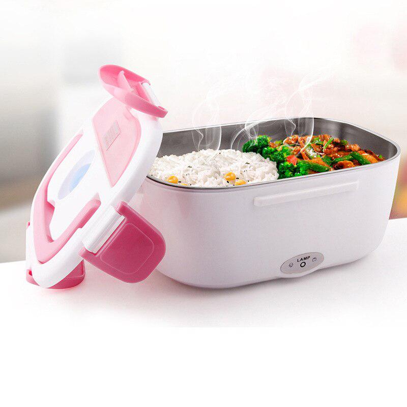 Red Portable Electric Heating Lunch Box